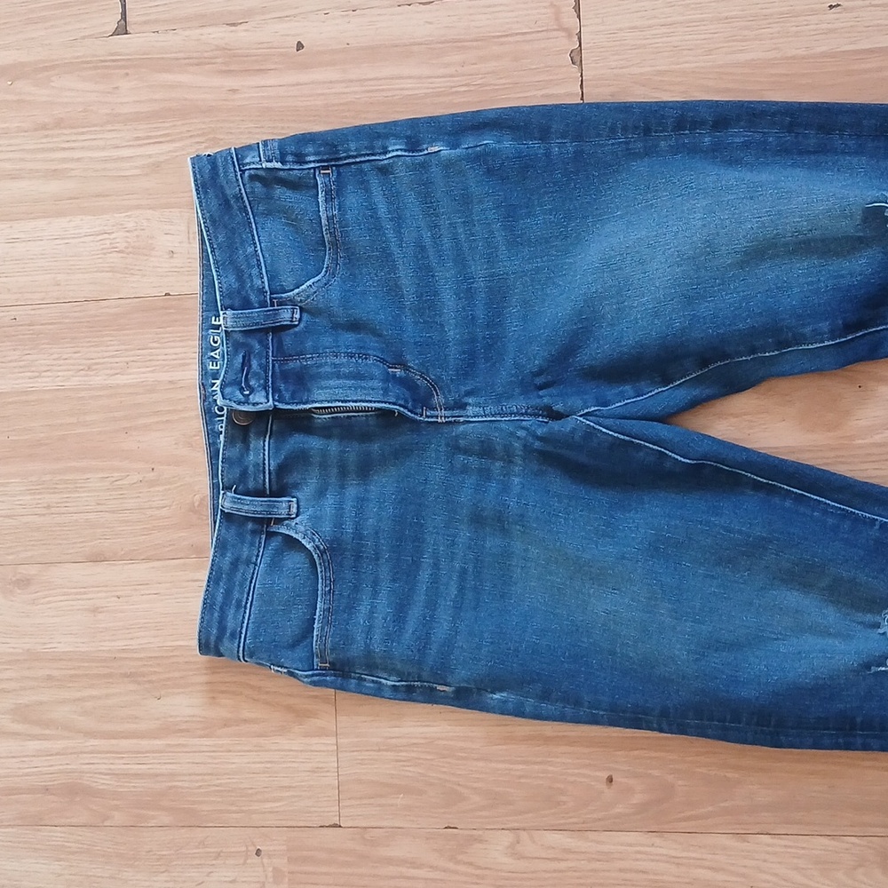 American Eagle Outfitters Dream Jean Hi-rise Jegging Distressed Size 6 - Picture 2 of 7